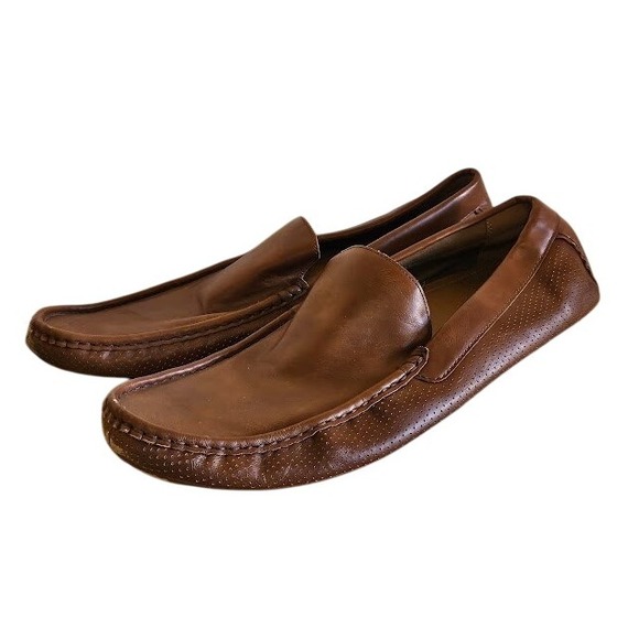 Aldo Driving Moccasins Men Size 13 Brown Slip On Loafers Oxford Casual - Picture 9 of 10